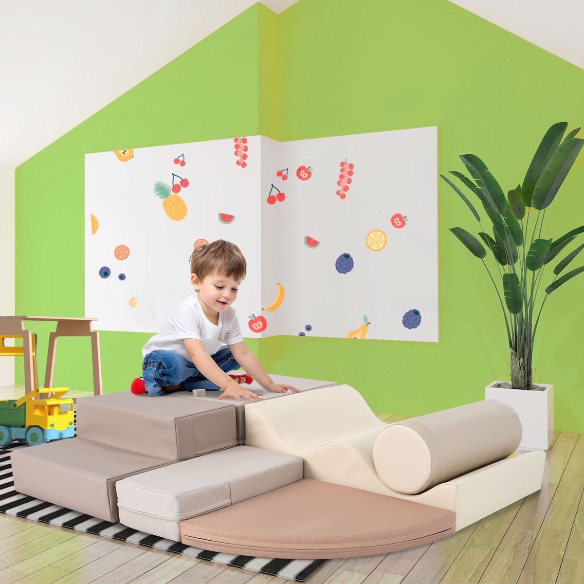 6-Piece Soft Foam Climb and Crawl Playset — view 3
