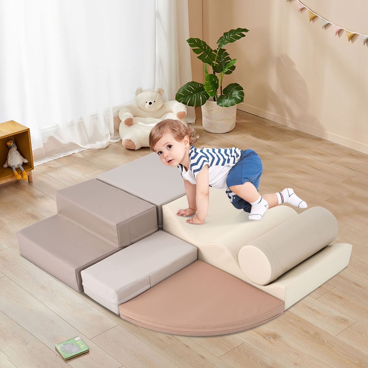 6-Piece Soft Foam Climb and Crawl Playset — view 4