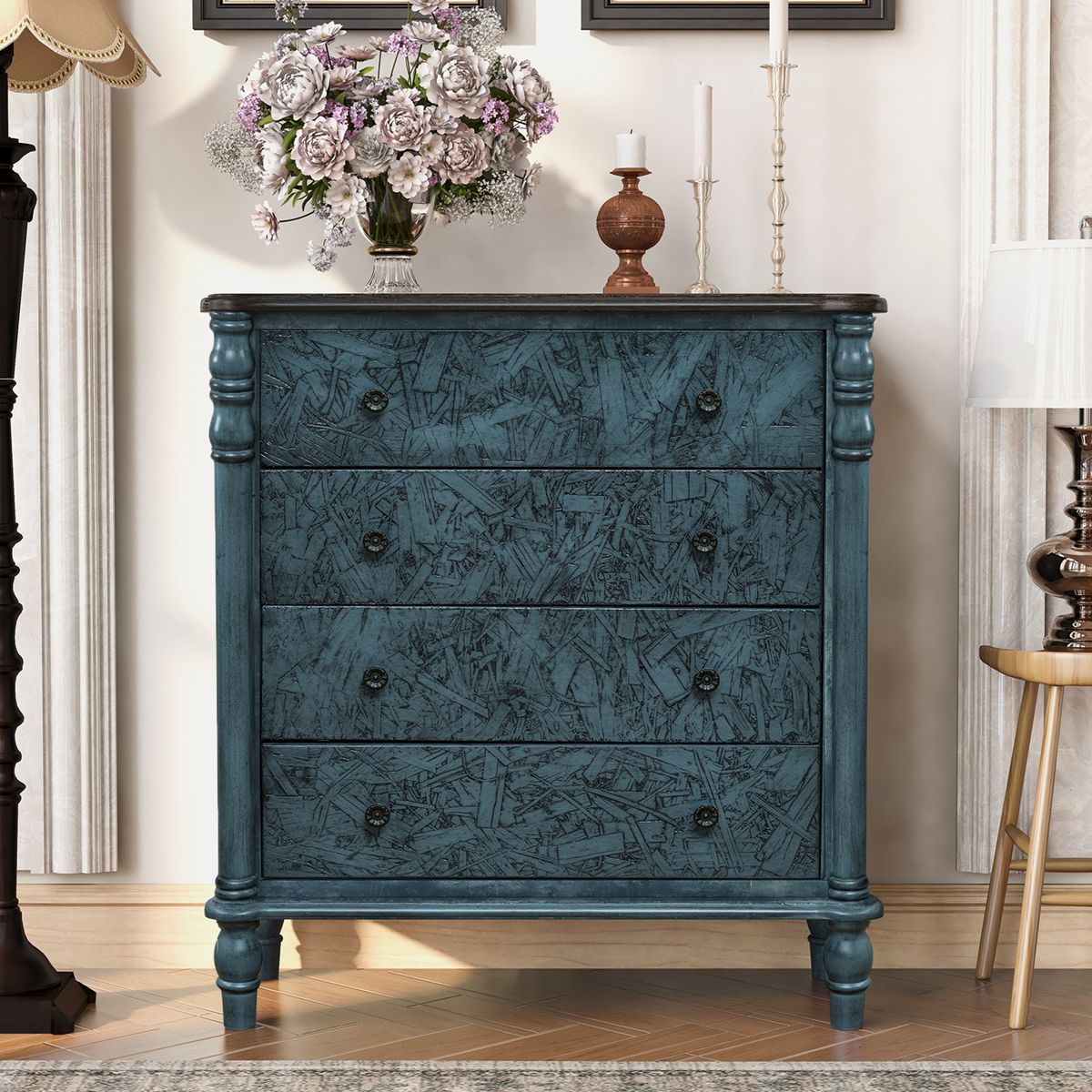 32-Inch Farmhouse Chest of Drawers — view 3