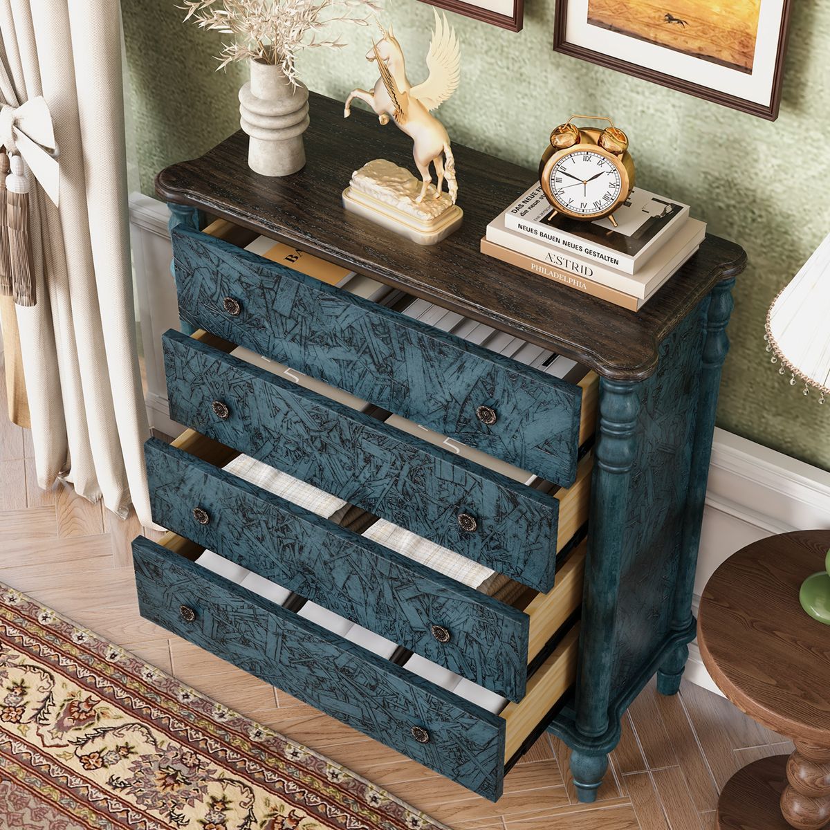32-Inch Farmhouse Chest of Drawers — view 4