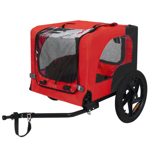 Folding Dog Bike Trailer with Non-Slip Floor