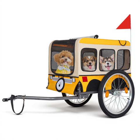 Large Dog Bike Trailer with 20-Inch Air Tires