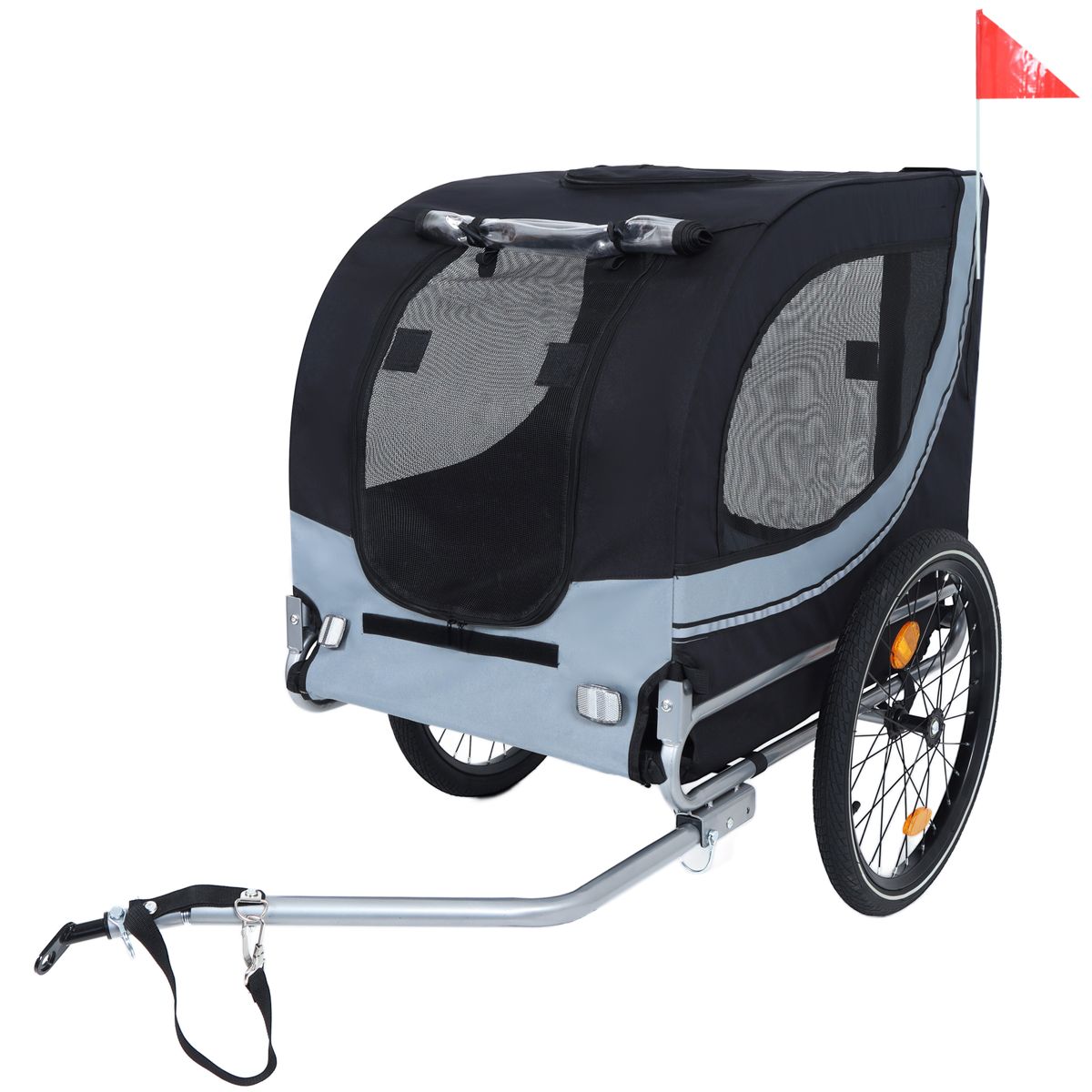 Large Weather-Resistant Dog Bike Trailer