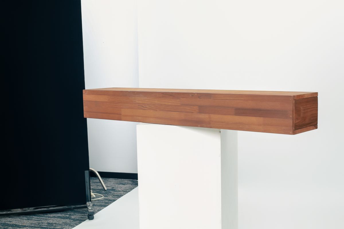 72-Inch Rustic Cedar Floating Mantel Shelf — view 4