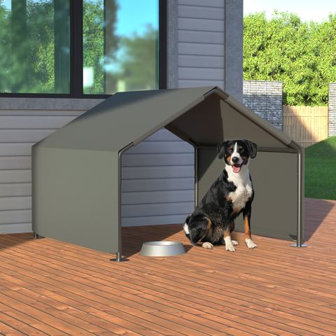 Portable Dog Shade Tent with Steel Frame