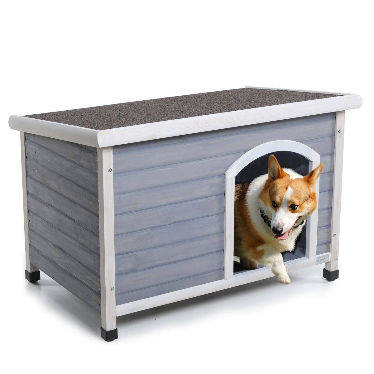 Medium Outdoor Dog House with Elevated Floor
