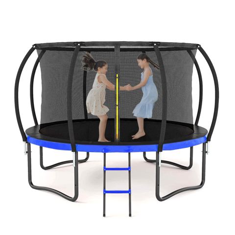 12-Foot Trampoline with Enclosure Net