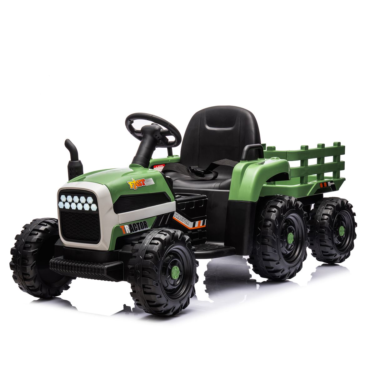 24V Ride-On Tractor with Trailer and Remote — view 4
