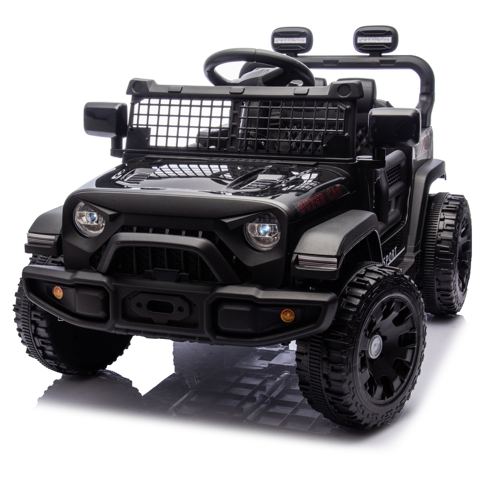 24V Ride-On Car with Remote Control, Black — view 1