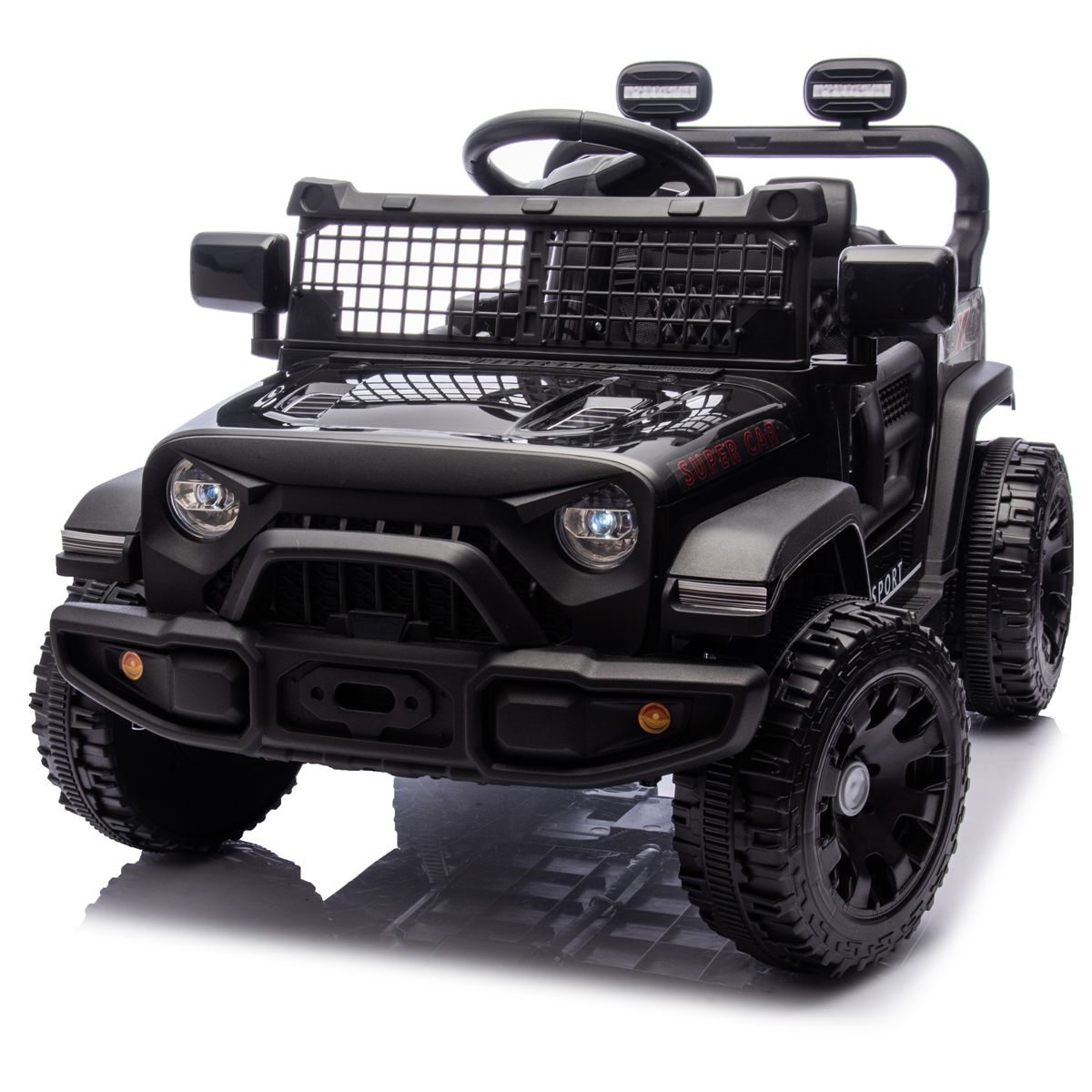 24V Ride-On Car with Remote Control, Black