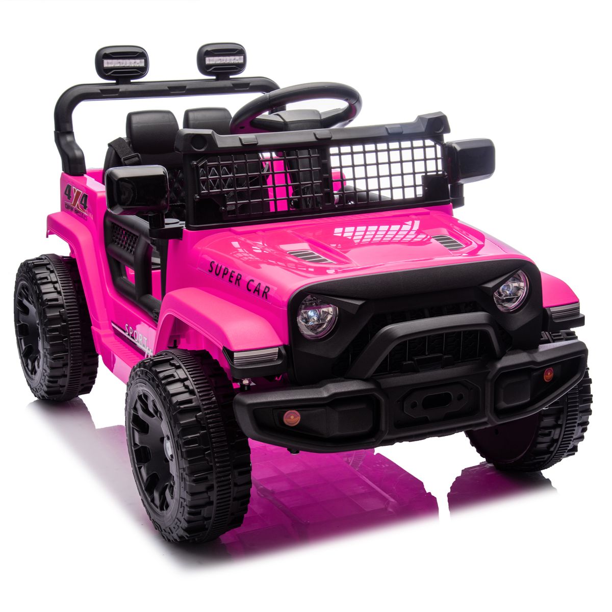 24V Ride-On Car with Remote Control, Pink — view 4