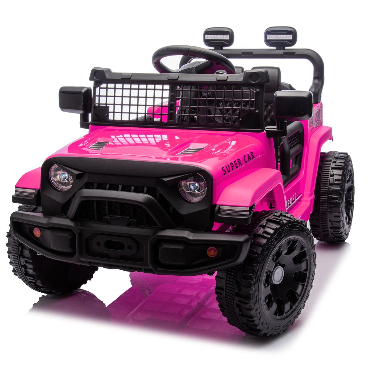 24V Ride-On Car with Remote Control, Pink