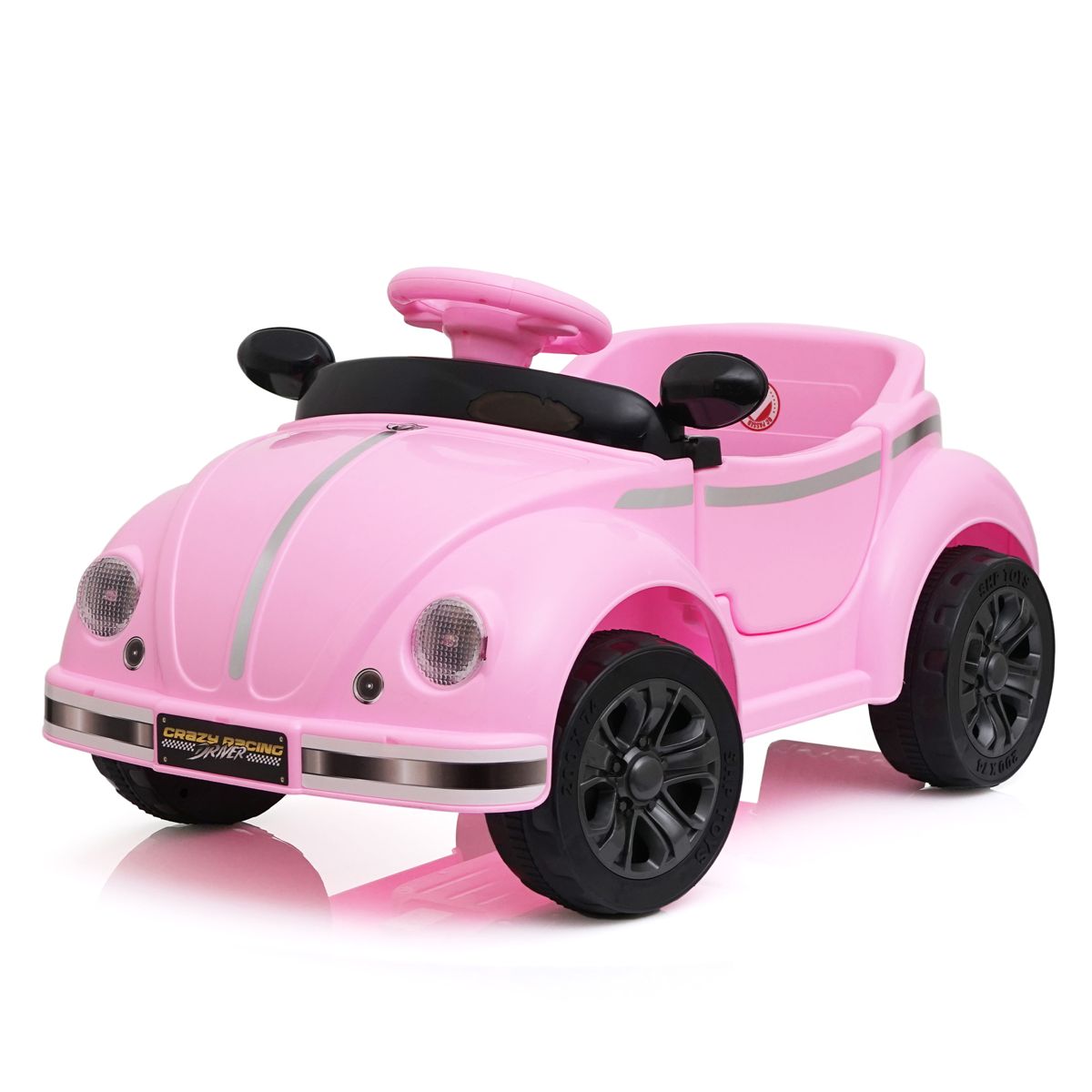 12V Vintage-Style Ride-On Car with Remote