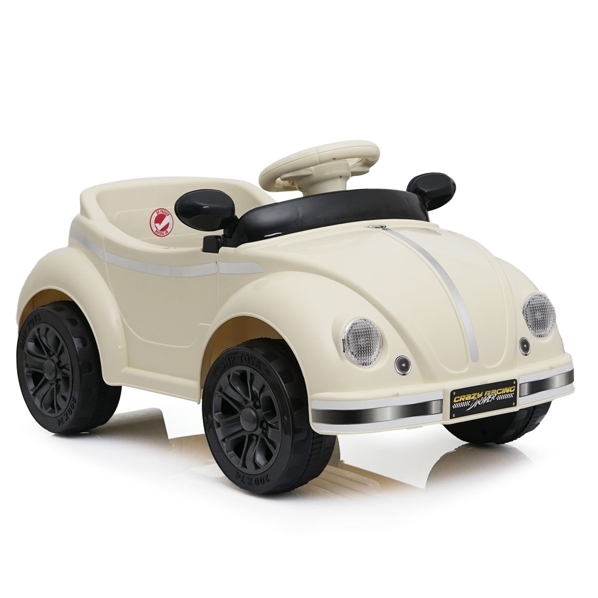 12V Vintage-Style Kids Ride-On Car with Remote — view 4