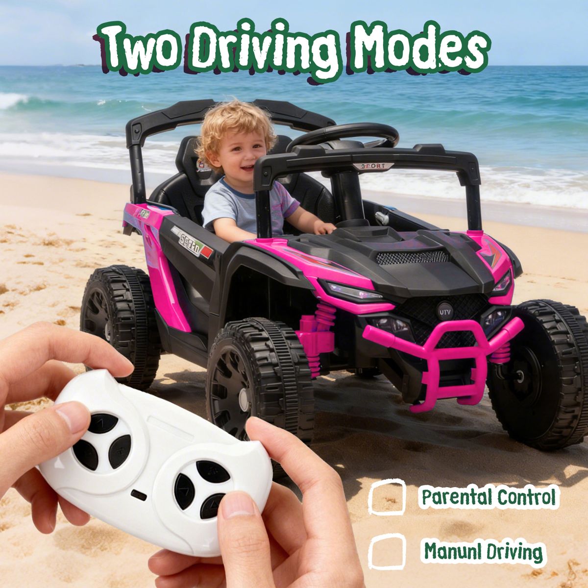 24V Ride-On UTV with Anti-Collision Bar — view 4