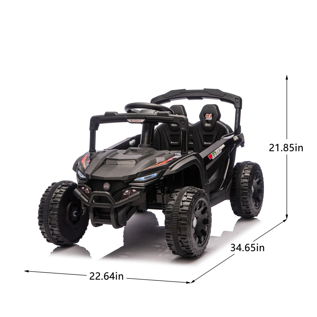 24V Kids Ride-On UTV with Remote Control — view 2