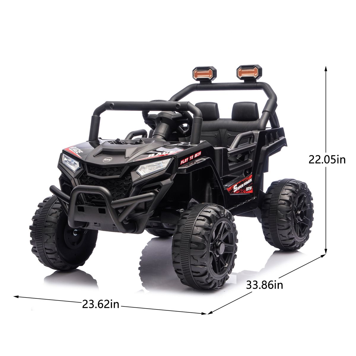 12V Kids Ride-On UTV with Remote Control — view 2