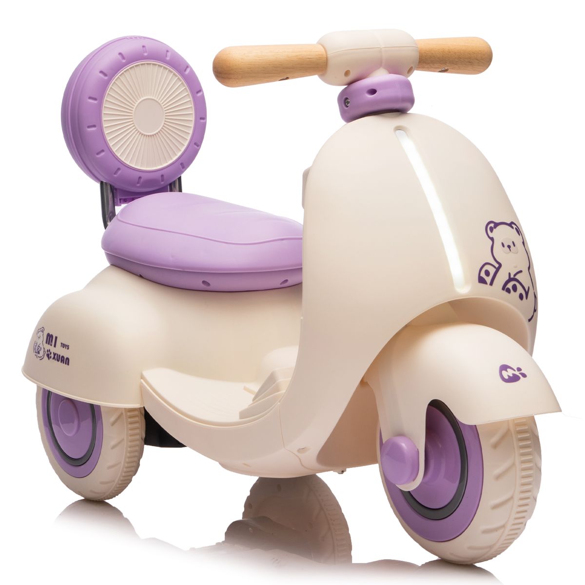 12V Three-Wheel Toddler Ride-On Motorcycle — view 3