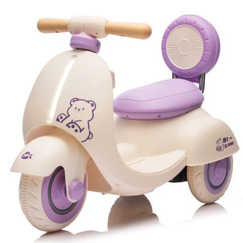 12V Three-Wheel Toddler Ride-On Motorcycle