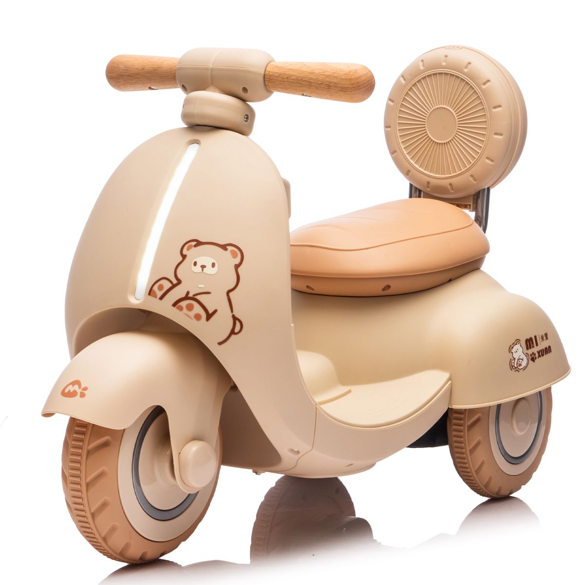 12V Three-Wheel Toddler Ride-On Motorcycle