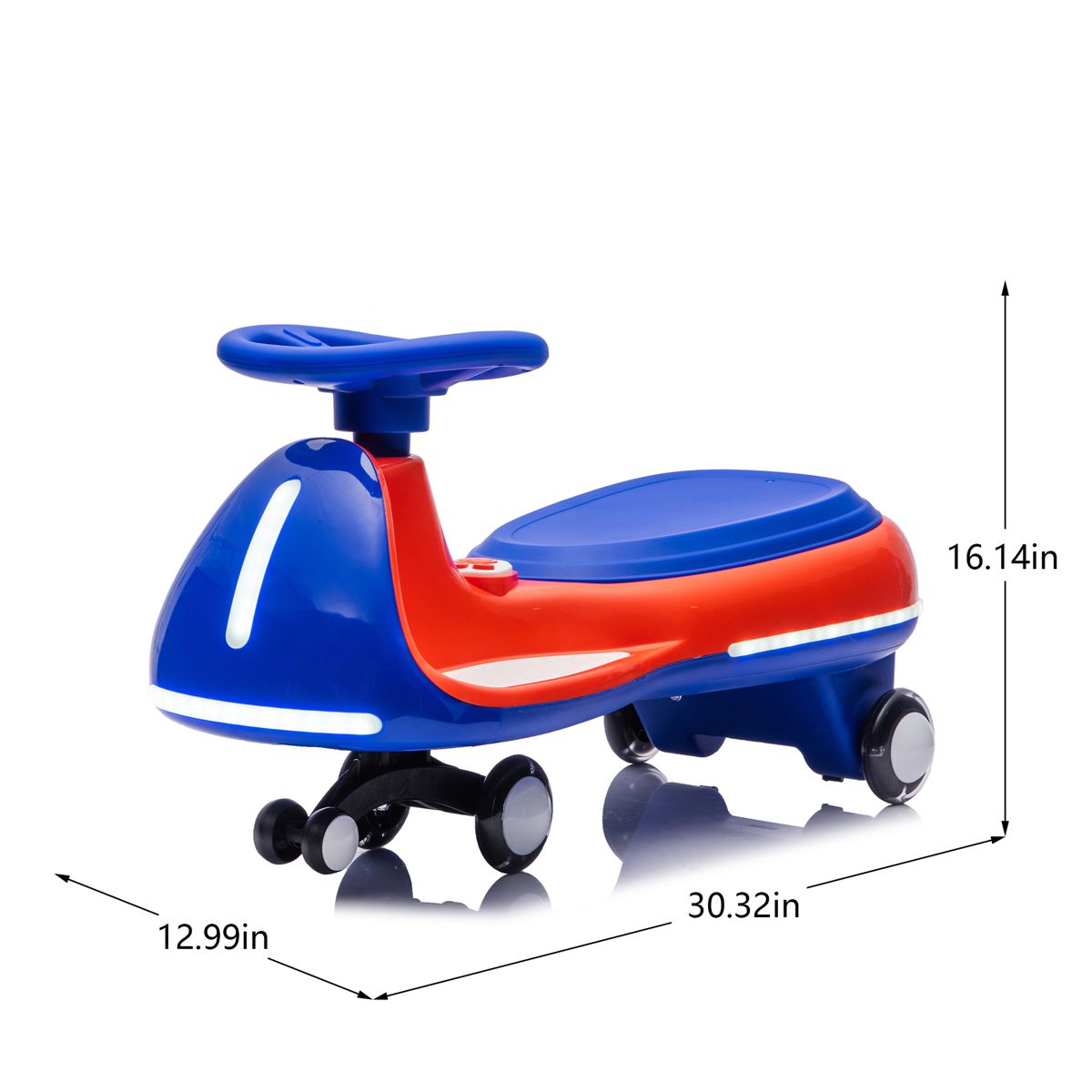 12V Electric Wiggle Car with LED Wheels — view 2