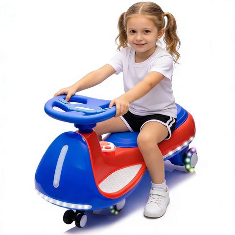 12V Electric Wiggle Car with LED Wheels
