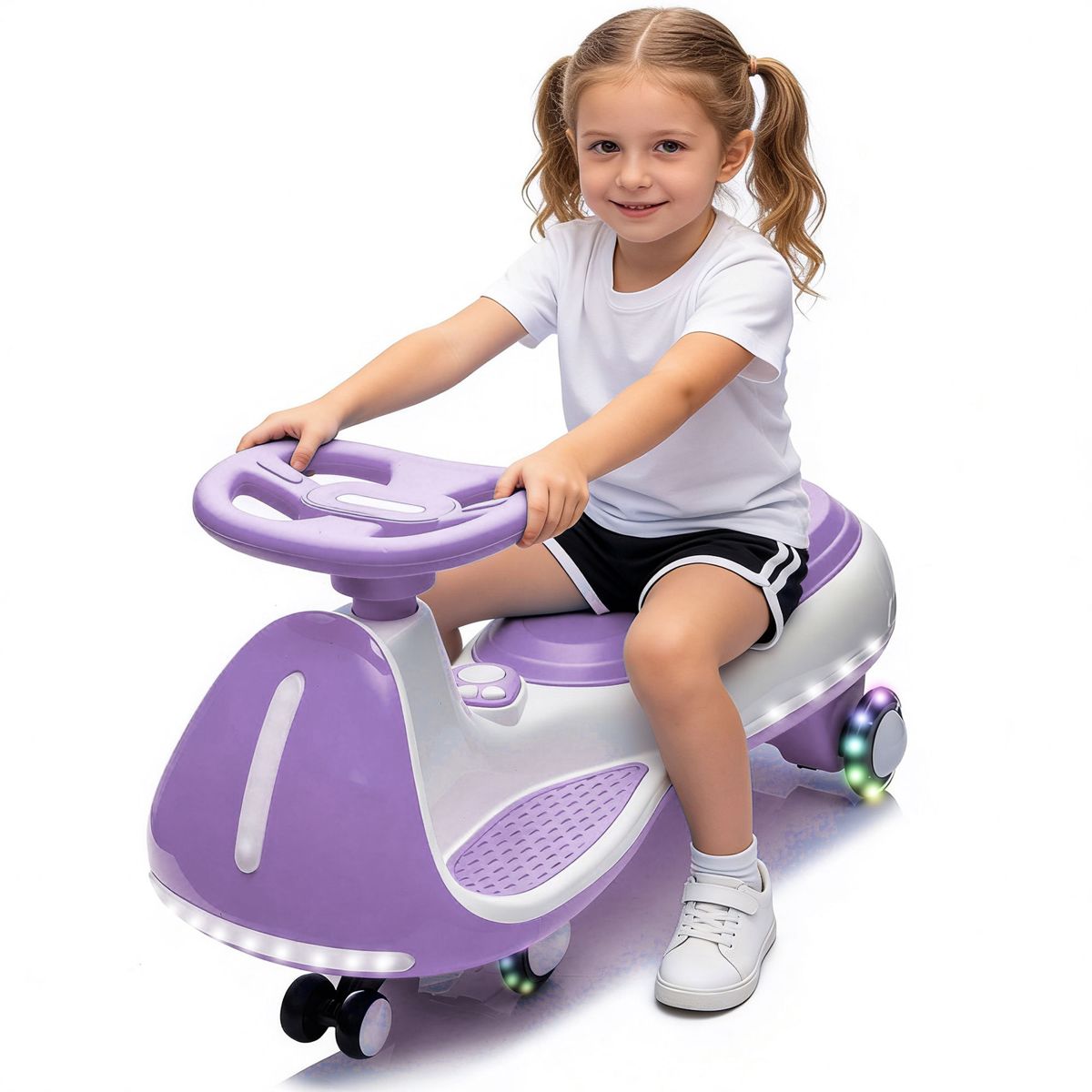 12V Electric Wiggle Car with LED Wheels