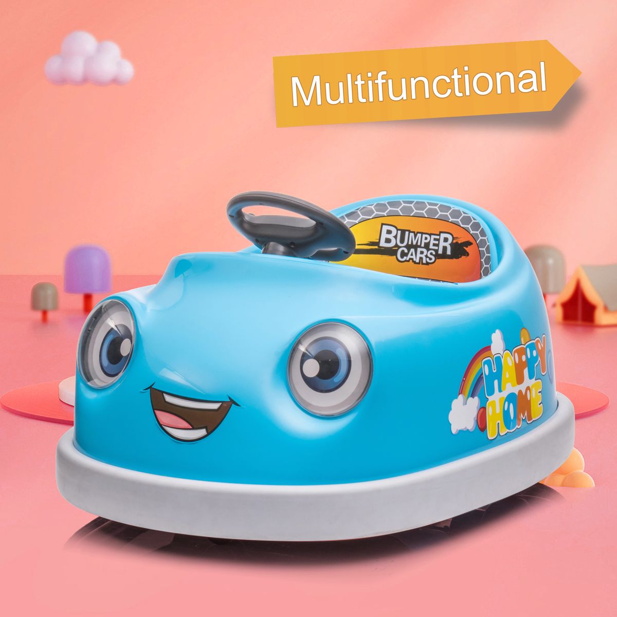12V Kids' Bumper Car with Six Play Modes