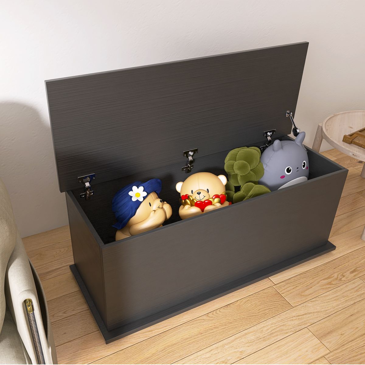 Lift-Top Storage Chest Trunk — view 3