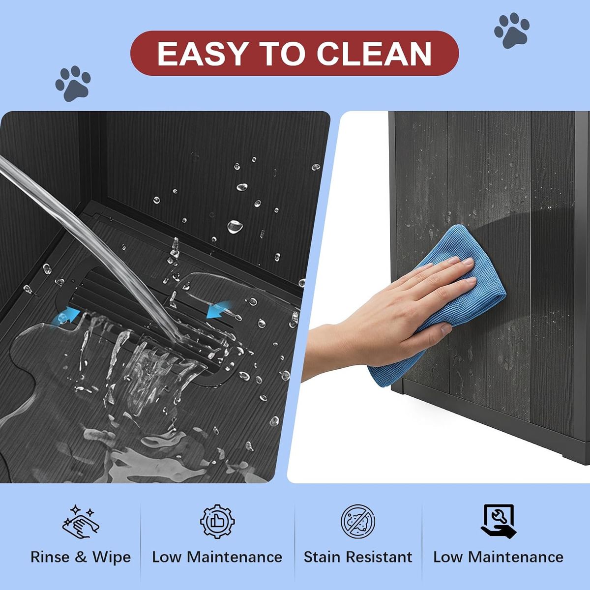 Large Weatherproof Dog House with Removable Roof — view 4