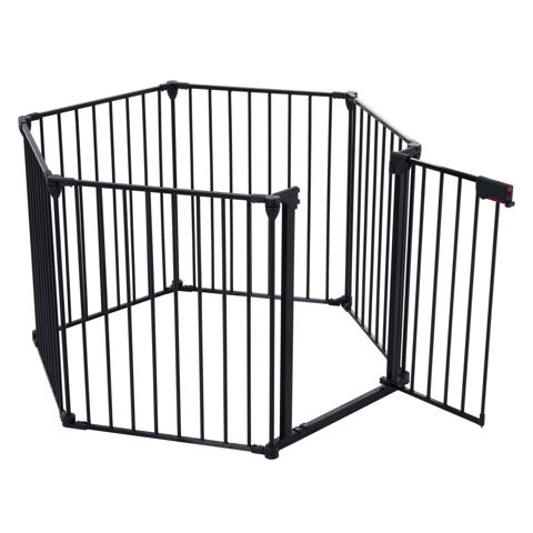 150-Inch 6-Panel Adjustable Metal Safety Gate