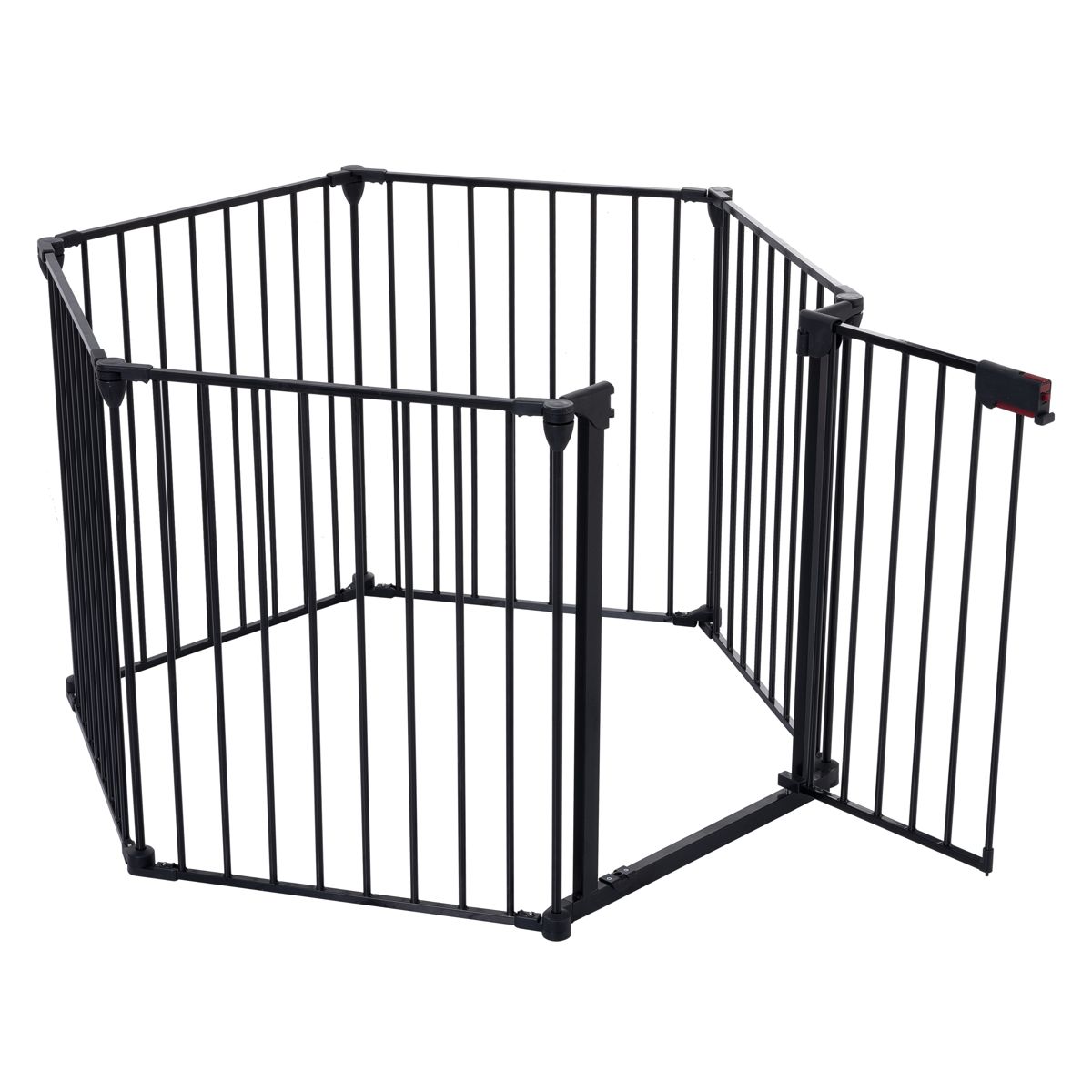 150-Inch 6-Panel Adjustable Metal Safety Gate