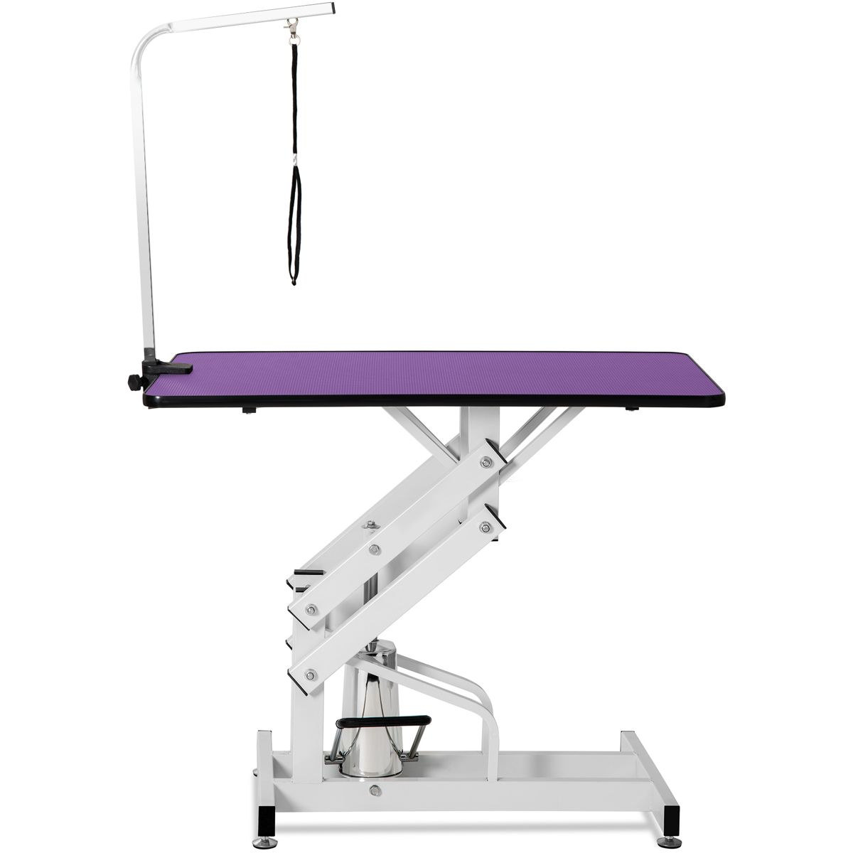 42.5-Inch Hydraulic Grooming Table, Purple — view 3