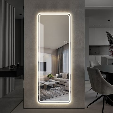 65 x 24 Wall-Mounted LED Full Length Mirror
