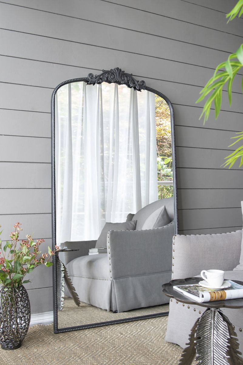 66-Inch Arched Full-Length Leaning Mirror — view 3