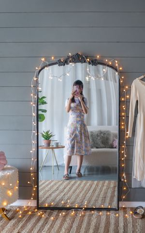 66-Inch Arched Full-Length Leaning Mirror