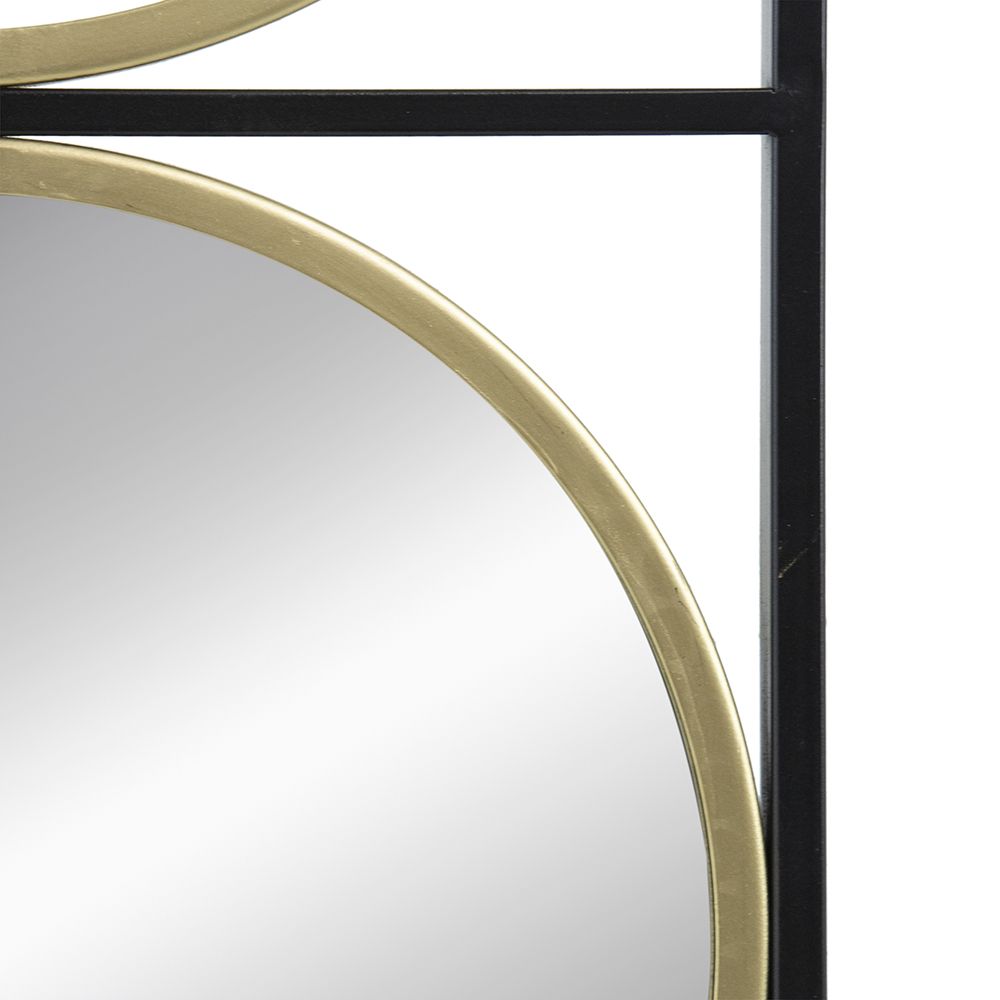 47-Inch Beaded Metal Wall Mirror — view 2