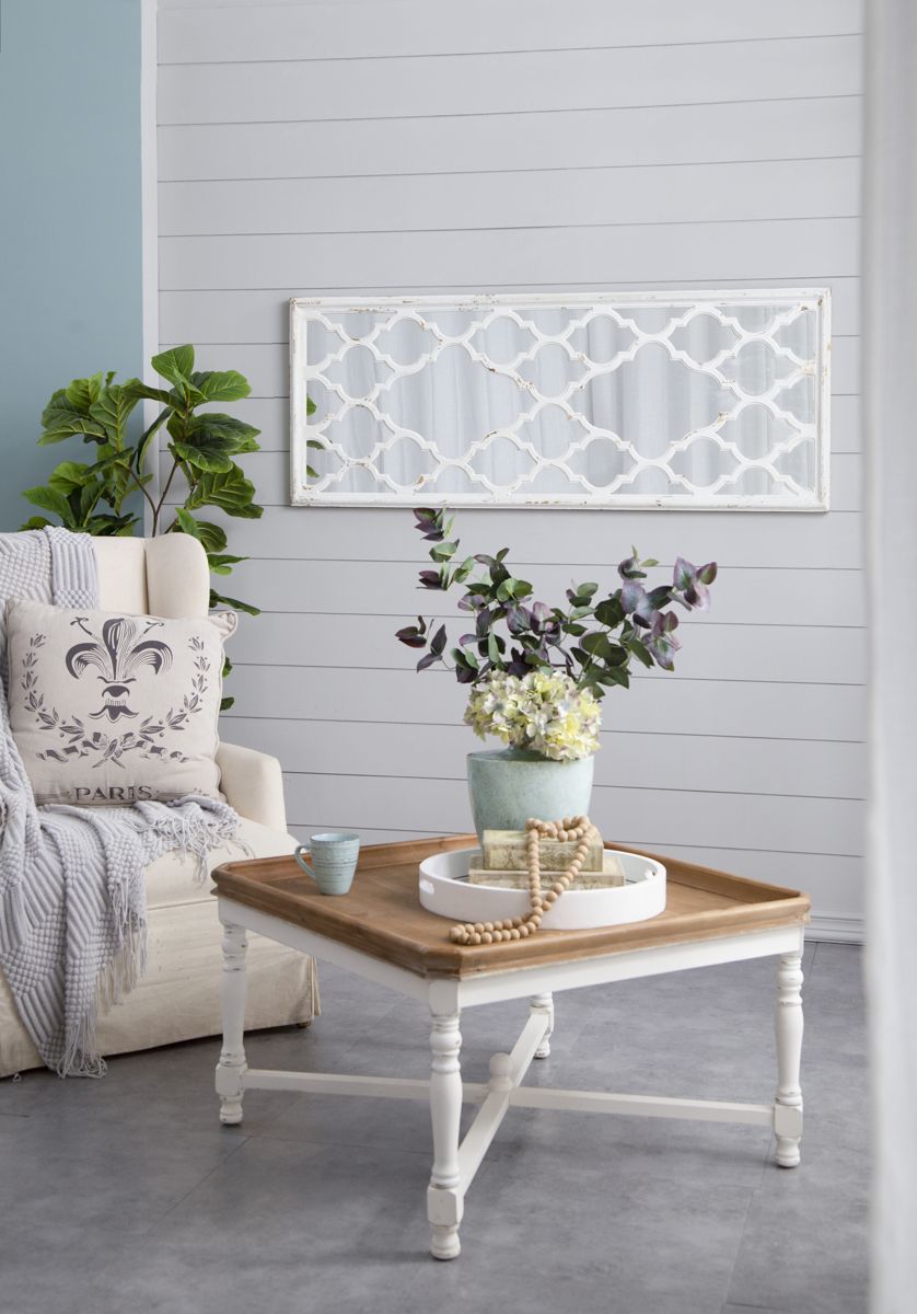 24 x 60 Distressed White Full Length Mirror — view 2