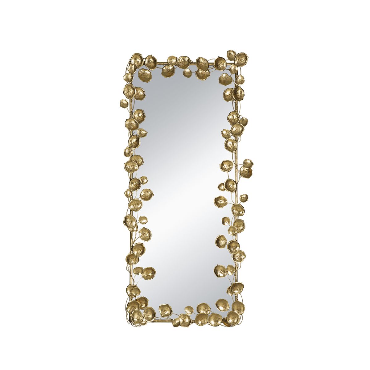 61-Inch Full-Length Mirror with Leaf Accents — view 4