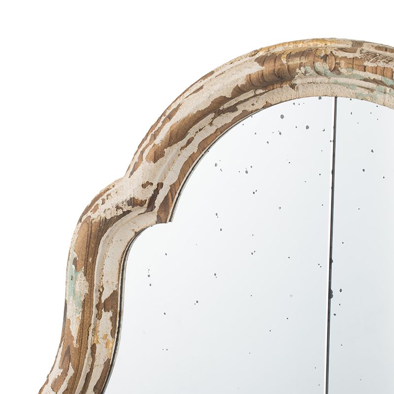 22 x 48 Arched Window-Pane Wall Mirror — view 3