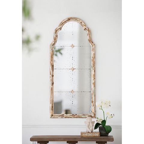 22 x 48 Arched Window-Pane Wall Mirror