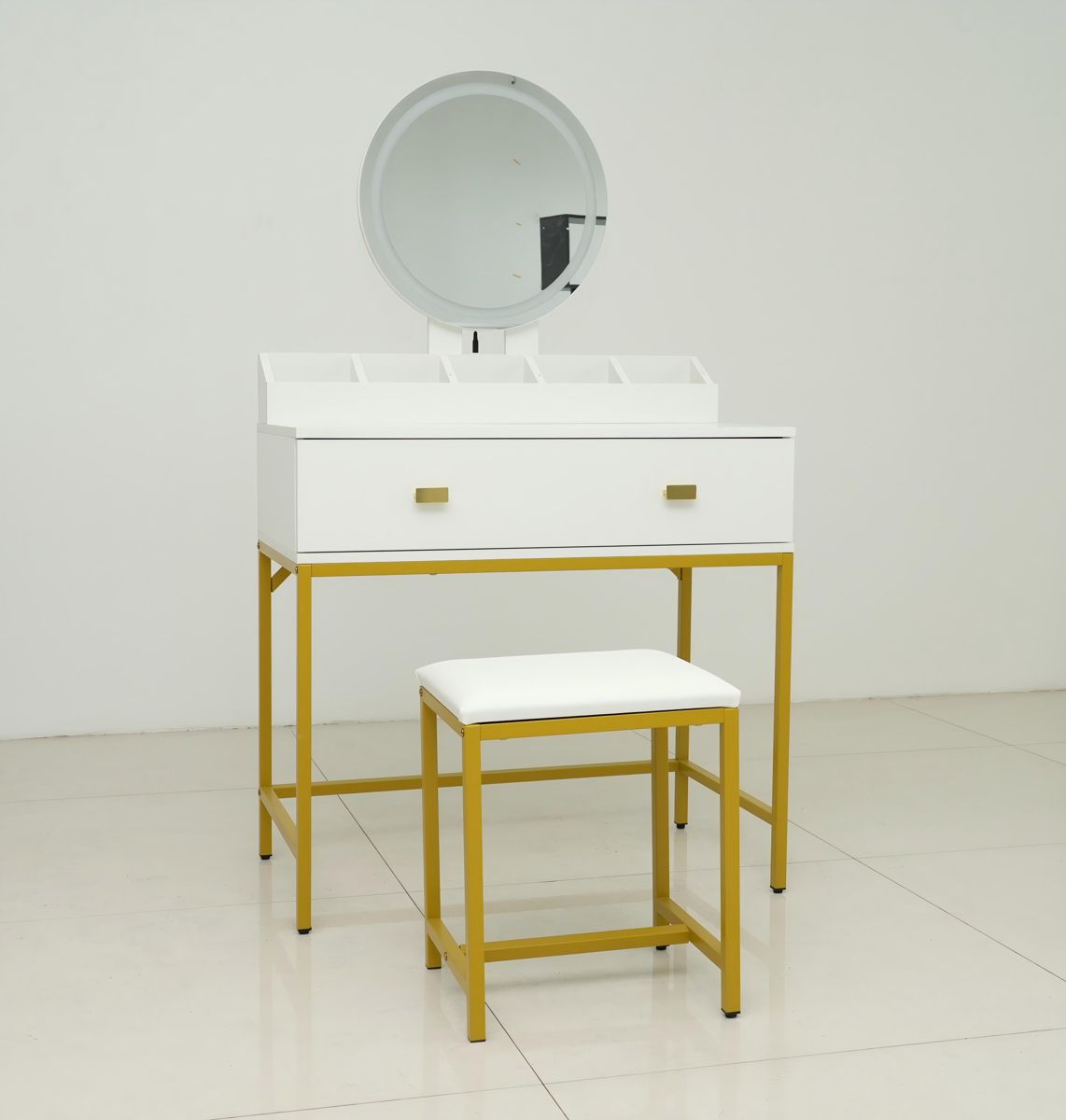 Vanity Set with Mirror, Drawers, and Organizer — view 2