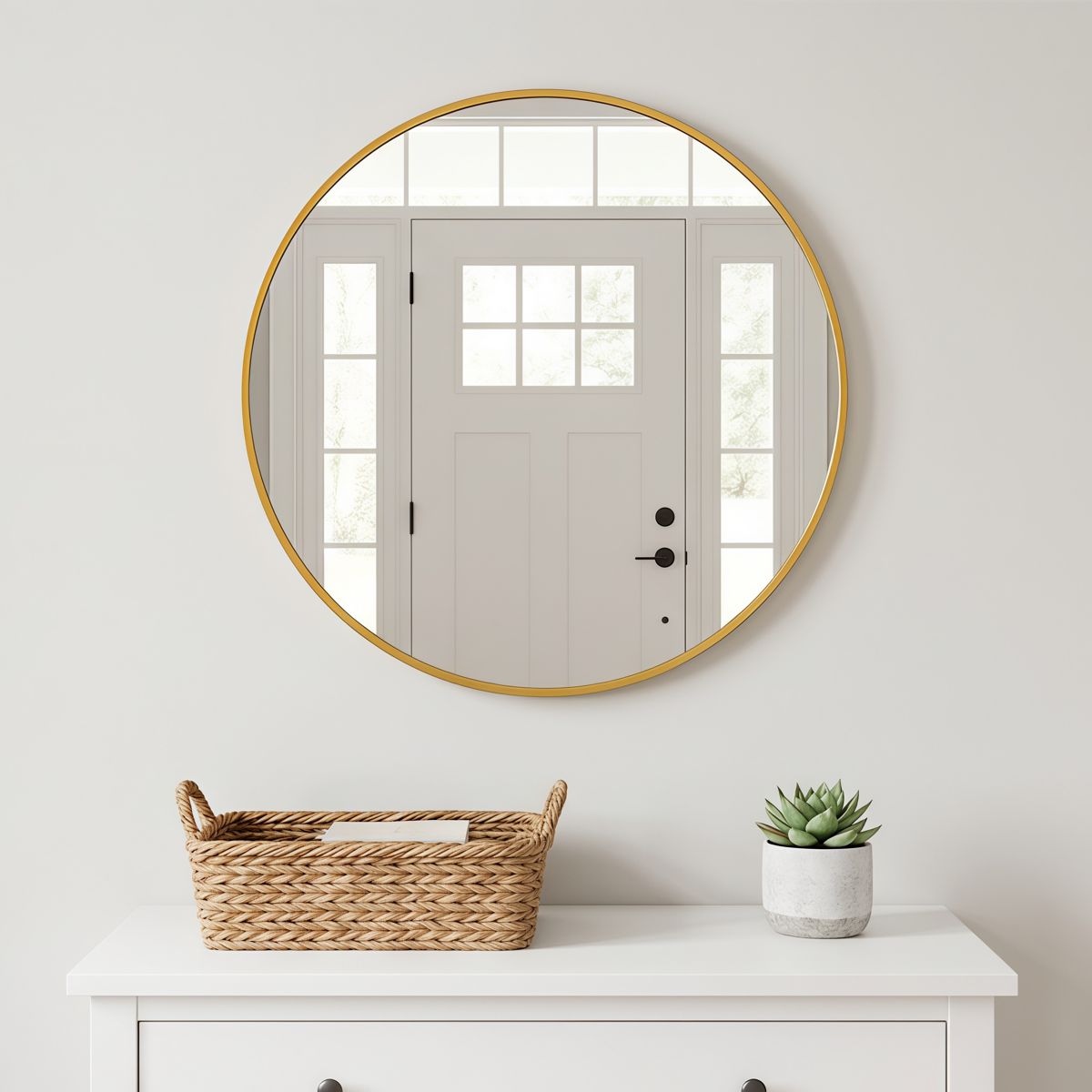 30-Inch Round Bathroom Mirror — view 2