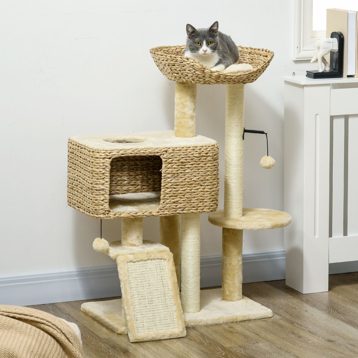 38-Inch Cat Tree with Condo, Ramp and Bed — view 2
