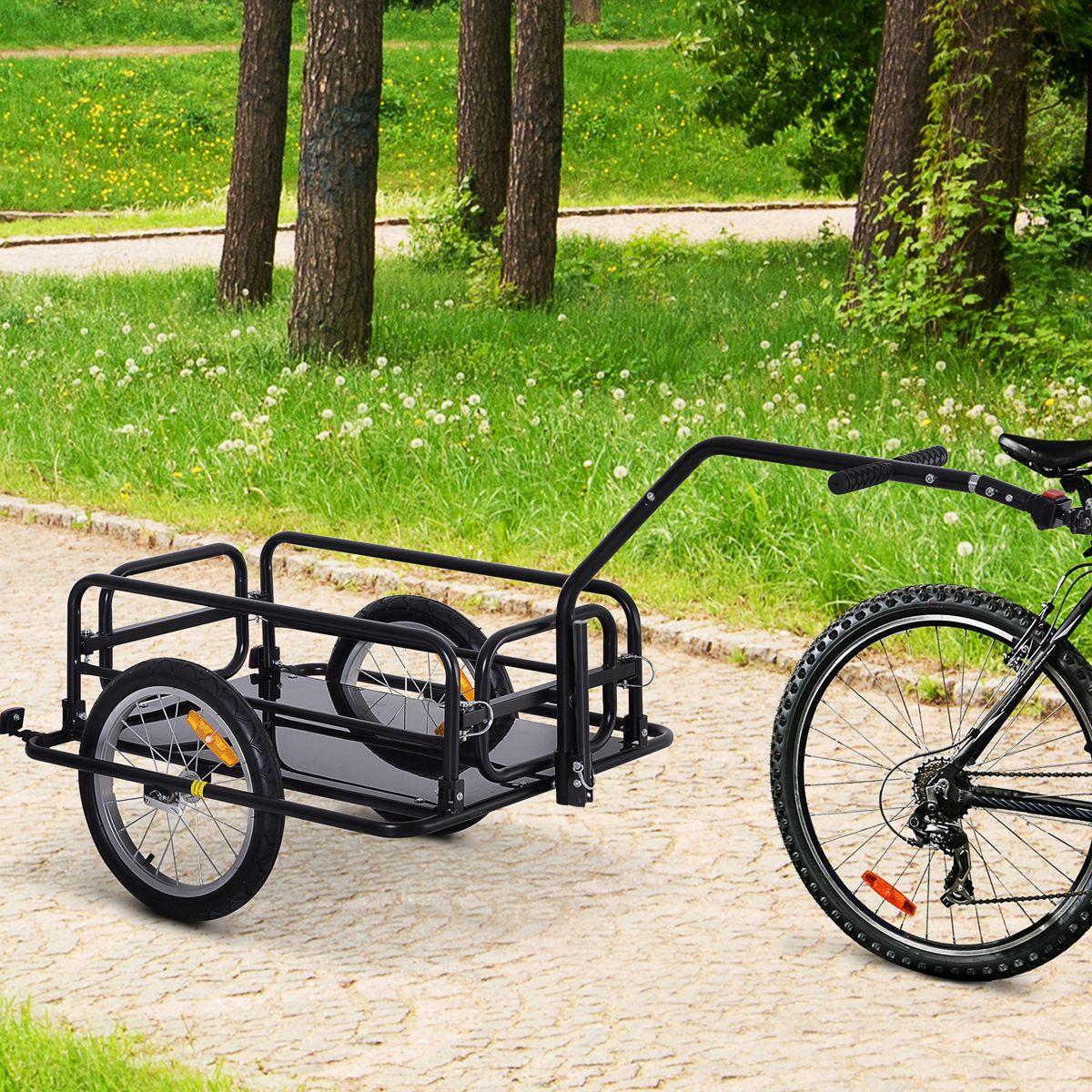 Folding Bike Cargo Trailer with Removable Walls — view 3