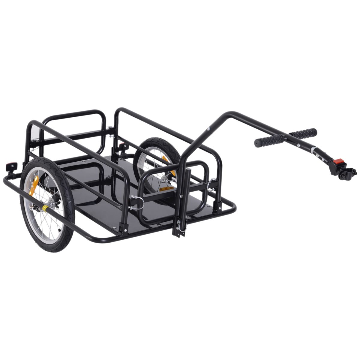 Folding Bike Cargo Trailer with Removable Walls