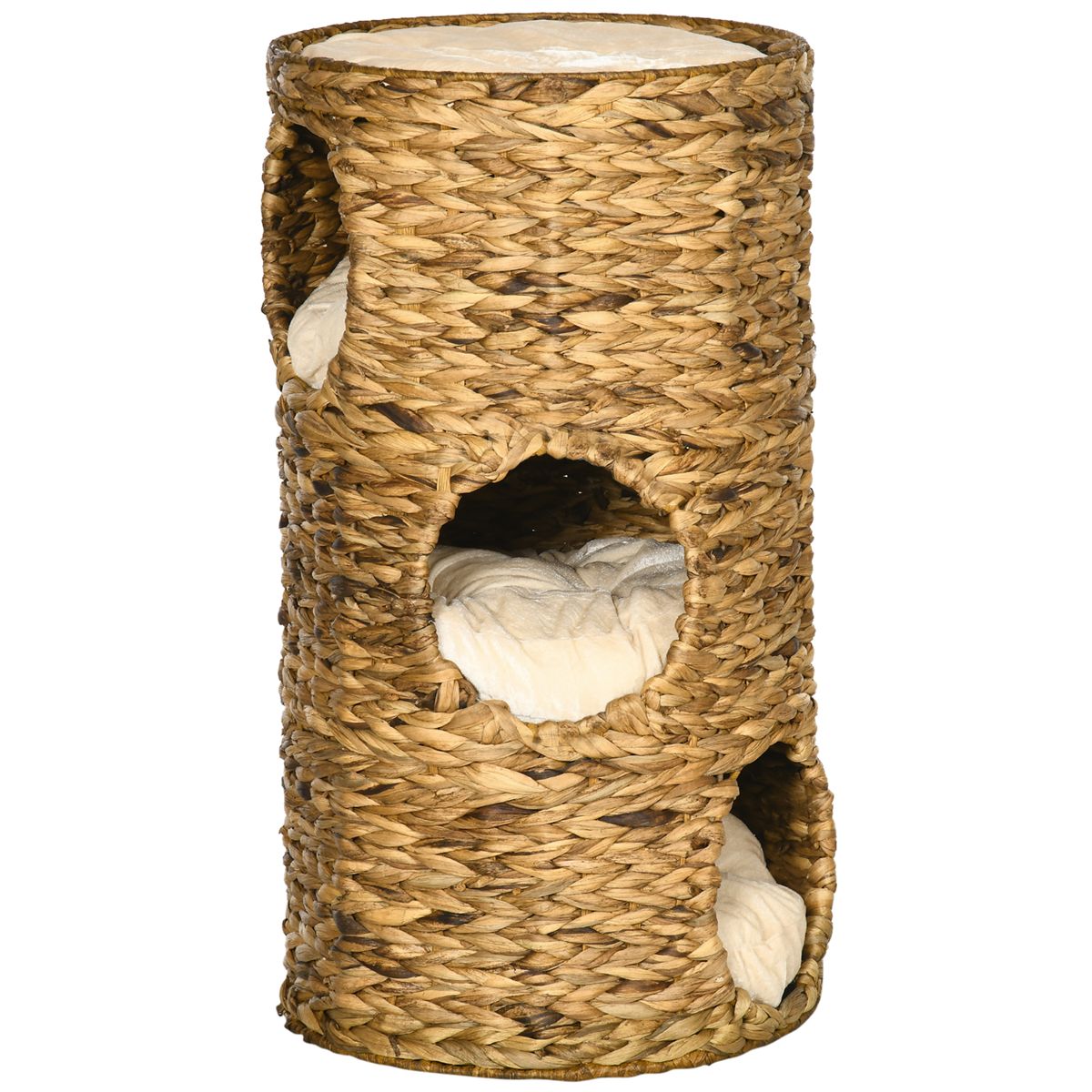 Elevated Cat Bed Tower with Three Hideaways