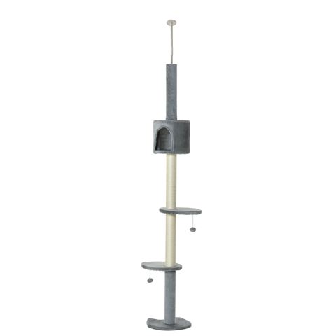 4-Tier Floor-to-Ceiling Cat Activity Center