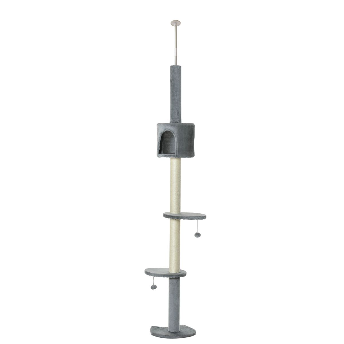 4-Tier Floor-to-Ceiling Cat Activity Center