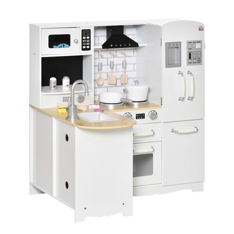 Corner Play Kitchen with Faux Wood Countertop — view 1